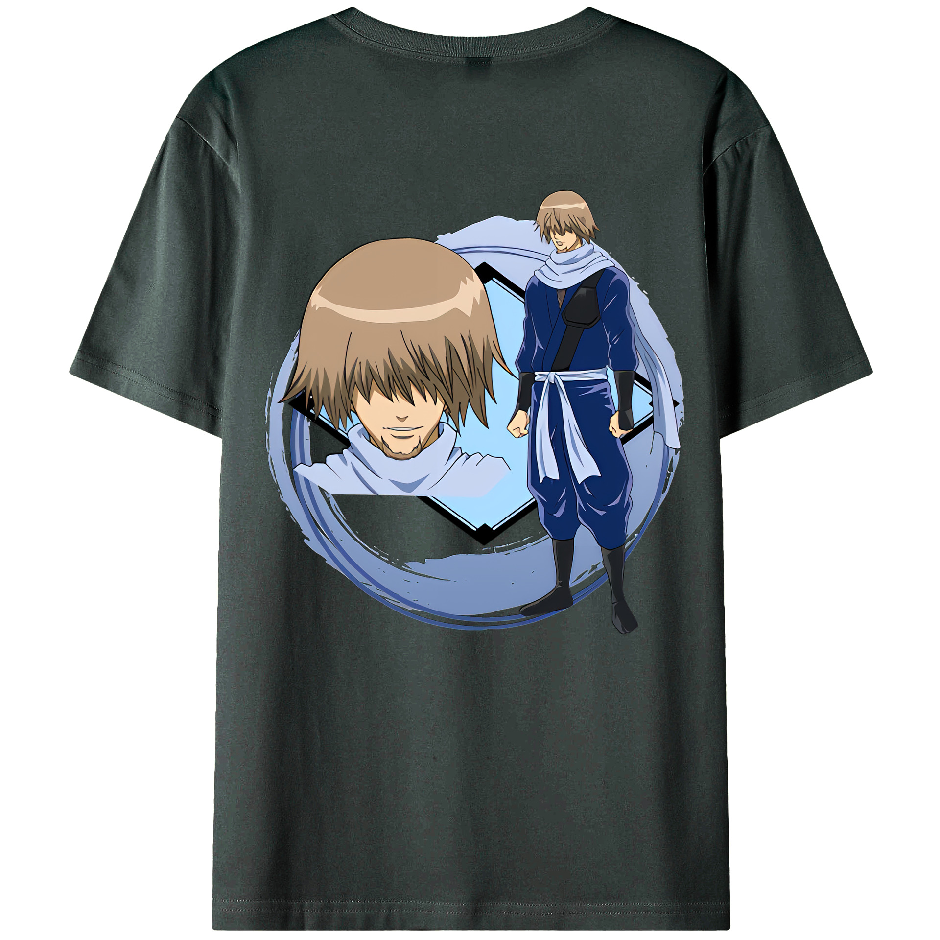 （画像用） ぎんたま 坂田銀時（さかたぎんとき） 神楽 志村新八（しむら しんぱち） GINTAMA Sakata Gintoki Kagura Shimura Shinpachi 綿100％ メンズ半袖Tシャツ（バックプリント） 通気性